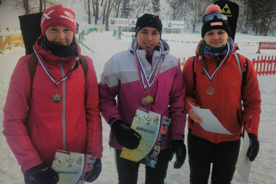 Первокурсница Академии стала победительницей Чемпионата и Первенства края по биатлону!