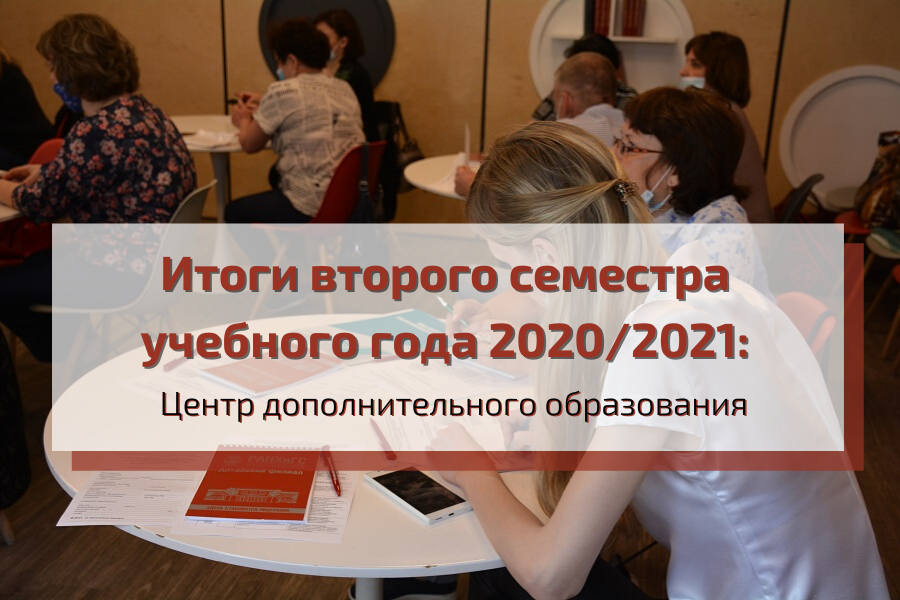 Центр дополнительного образования подвел итоги работы за первое полугодие