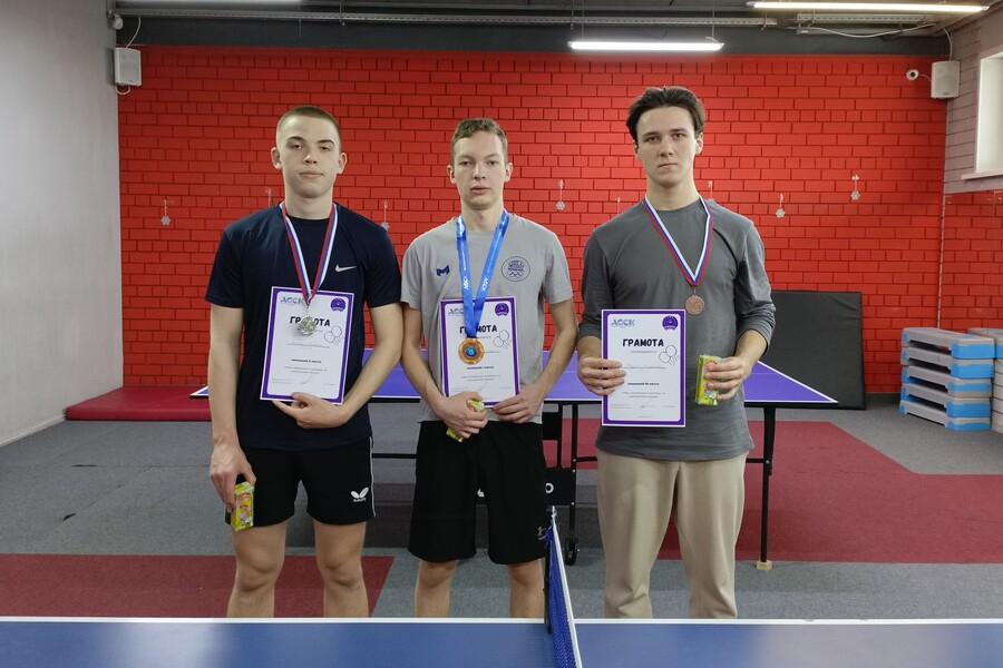 Результаты турнира по настольному теннису в Академии