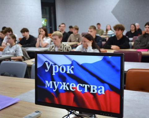 Студенты встретились с ветераном боевых действий